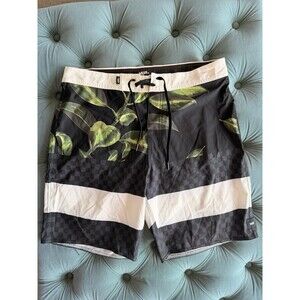 Vans Mens Off The Wall Voyage Trunk Board Shorts Black Men Size 32